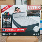 Colchão de Casal Inflável + Bomba de AR e Encosto