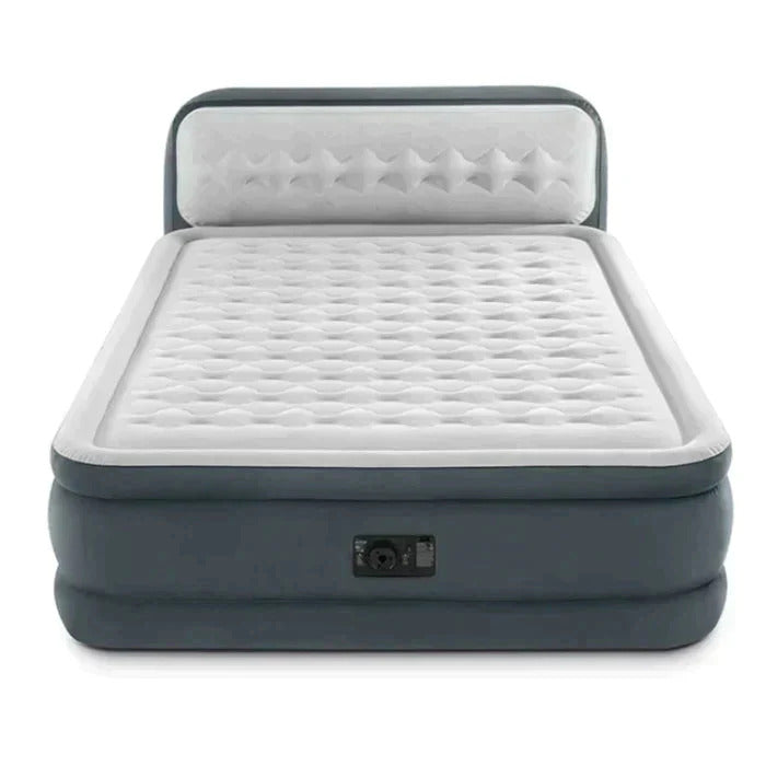 Colchão de Casal Inflável + Bomba de AR e Encosto