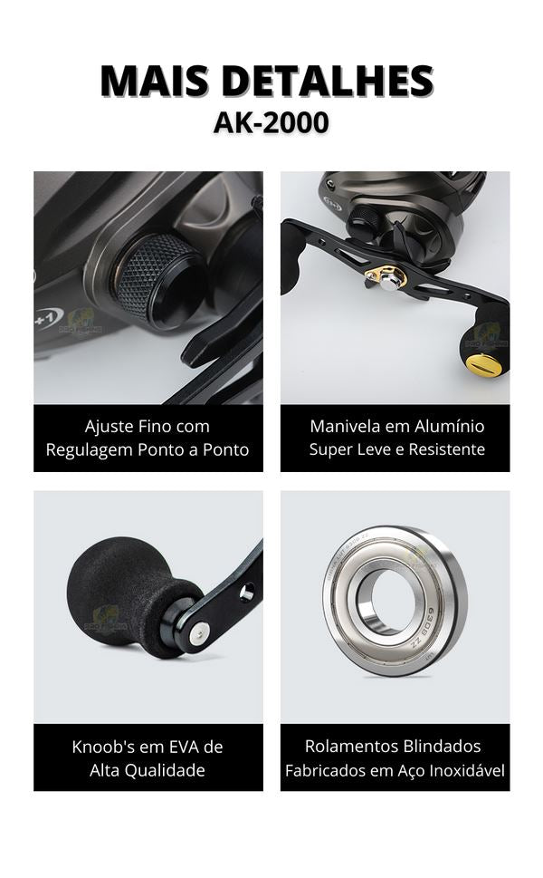 Nova Carretilha Premium LURE PRO AK-2000 AIR1401