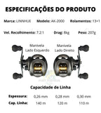 Nova Carretilha Premium LURE PRO AK-2000 AIR1401