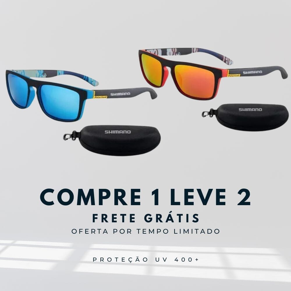 Óculos Shimano Polarizado Uv 400 [Compre 1 Leve 2] AIR066