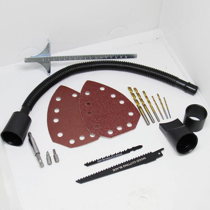 PowerMax Pro Kit 10 em 1  - Parafusadeira Furadeira Lixadeira Serra Martelete Elétrico Espatulas